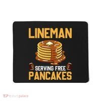 Football Lineman Serving Pancakes Daily Offensive Lineman Mousepad thumb 0