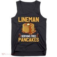Football Lineman Serving Pancakes Daily Offensive Lineman Tank Top thumb 0