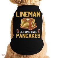 Football Lineman Serving Pancakes Daily Offensive Lineman Doggie Tank thumb 0