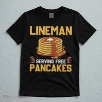 Football Lineman Serving Pancakes Daily Offensive Lineman T-Shirt thumb 5