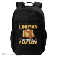 Football Lineman Serving Pancakes Daily Offensive Lineman Backpack thumb 0
