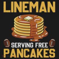 Football Lineman Serving Pancakes Daily Offensive Lineman Women's Hoodie thumb 2