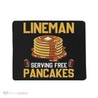 Football Lineman Serving Pancakes Daily Offensive Lineman Mousepad thumb 0