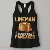 Football Lineman Serving Pancakes Daily Offensive Lineman Women's Tank Top thumb 3
