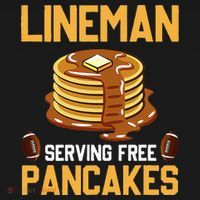 Football Lineman Serving Pancakes Daily Offensive Lineman Women's Hoodie thumb 2