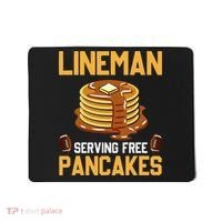 Football Lineman Serving Pancakes Daily Offensive Lineman Mousepad thumb 0