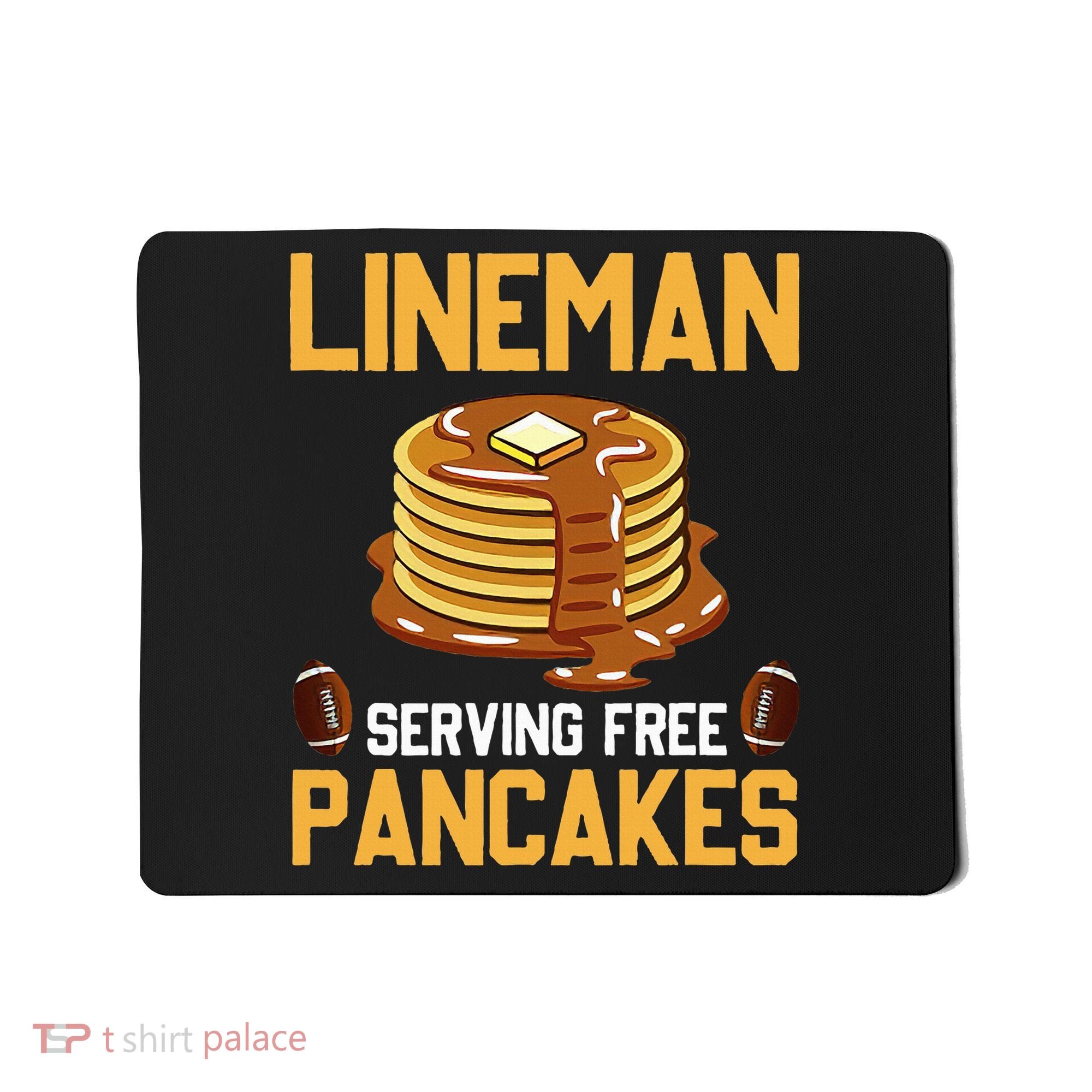 Football Lineman Serving Pancakes Daily Offensive Lineman Mousepad