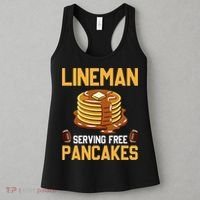Football Lineman Serving Pancakes Daily Offensive Lineman Women's Tank Top thumb 3