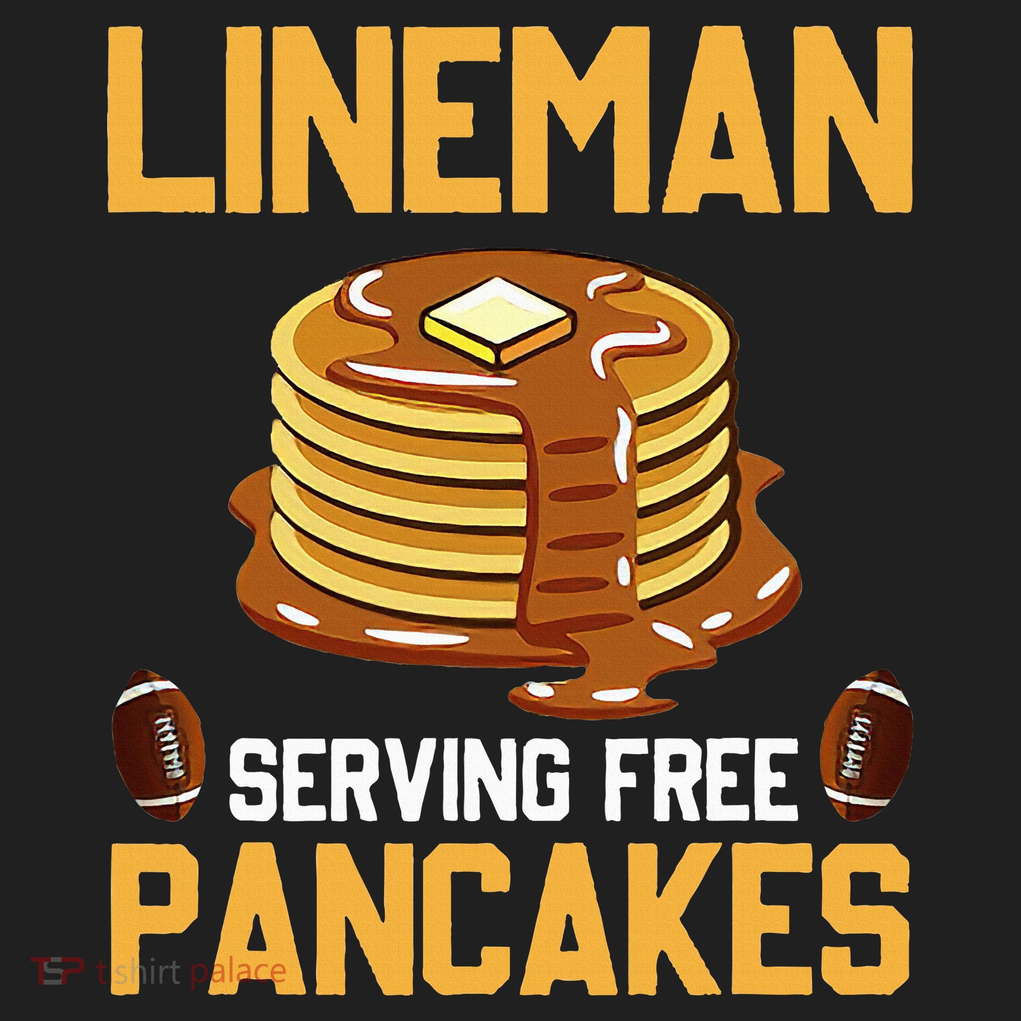 Football Lineman Serving Pancakes Daily Offensive Lineman Hat