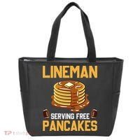 Football Lineman Serving Pancakes Daily Offensive Lineman Tote Bag thumb 0