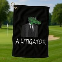 Funny Law School Graduation Gift Lawyer Attorney Tee Golf Towel thumb 1