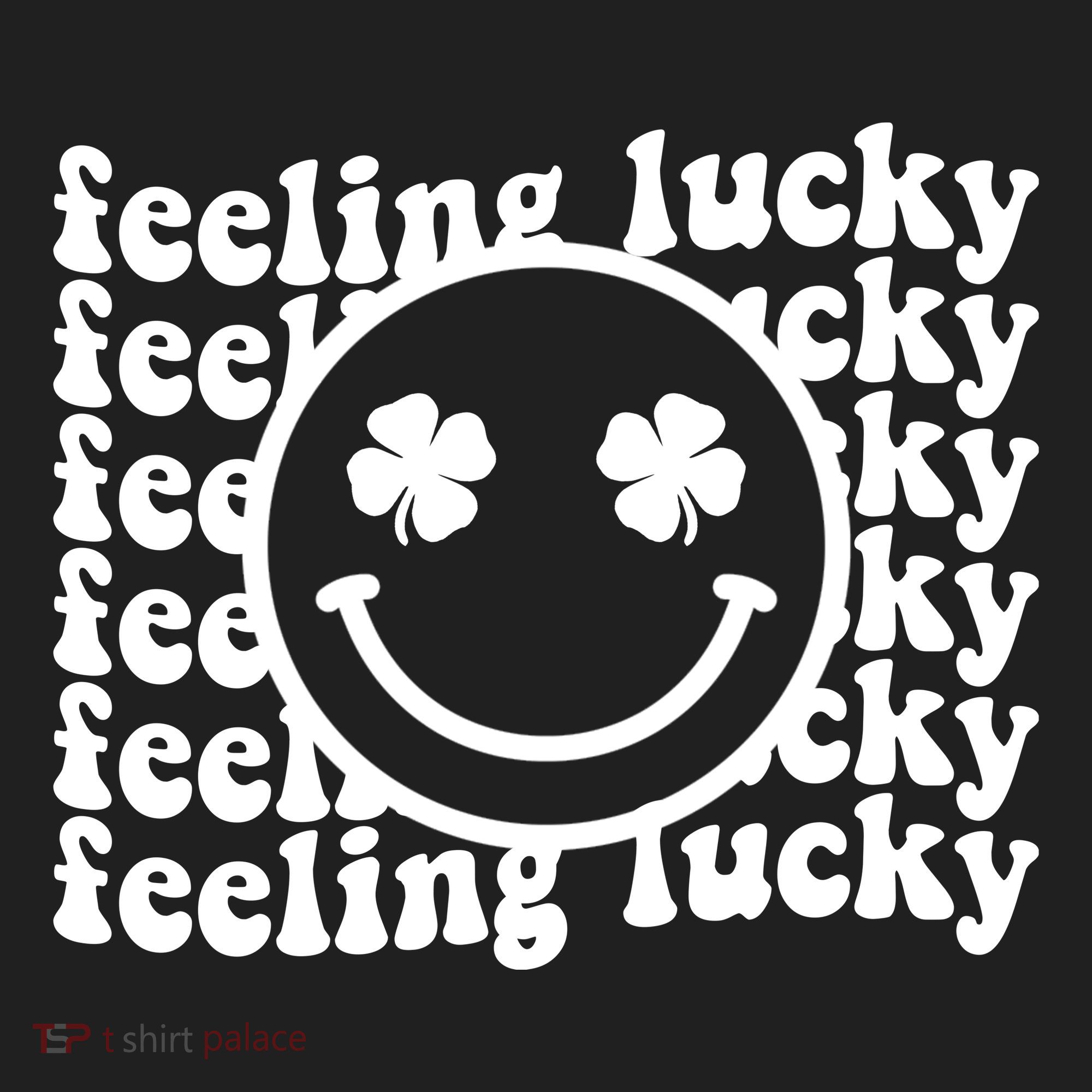 Feeling Lucky Smiley Irish Clover Women's Sweatshirt