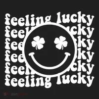 Feeling Lucky Smiley Irish Clover Women's Sweatshirt thumb 2