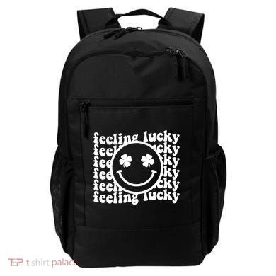 Feeling Lucky Smiley Irish Clover Backpack