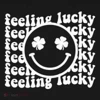 Feeling Lucky Smiley Irish Clover Bucket Hat thumb 4