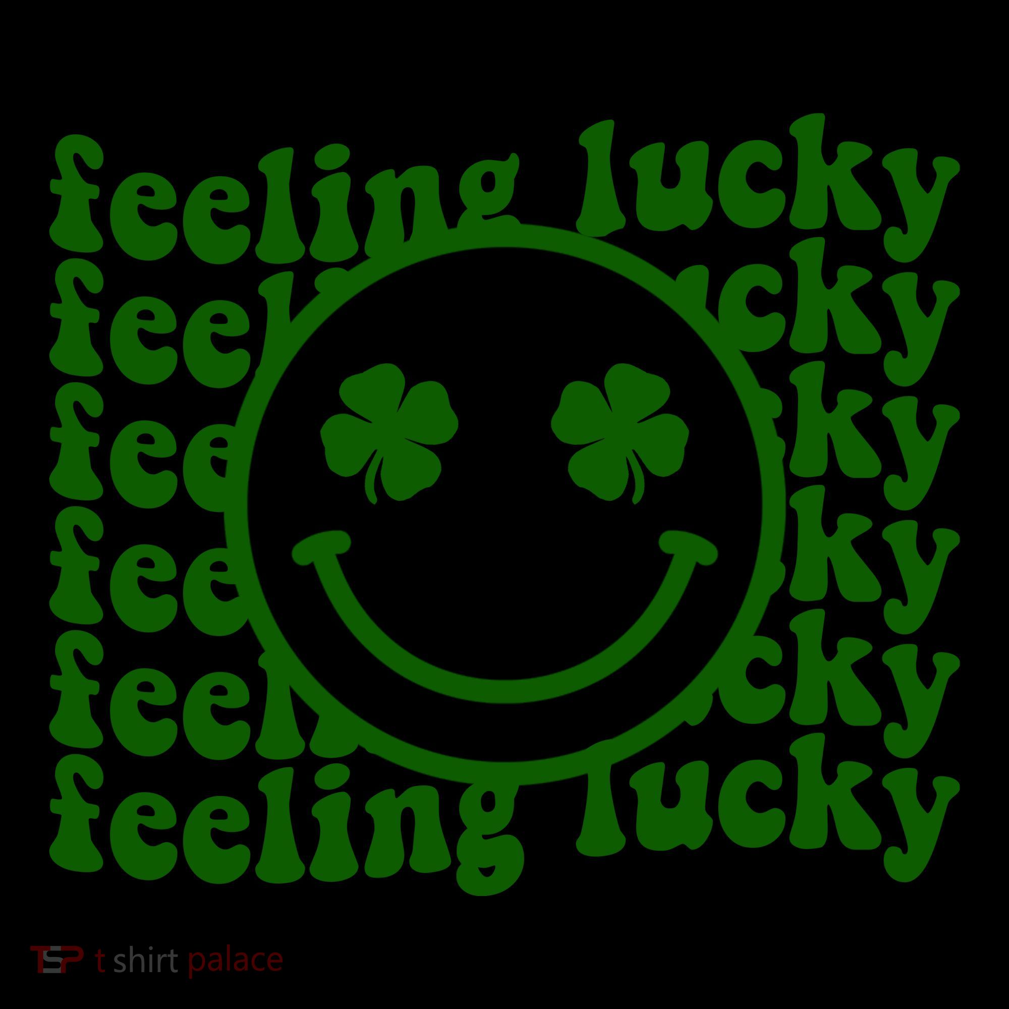 Feeling Lucky Smiley Irish Clover Coffee Mug
