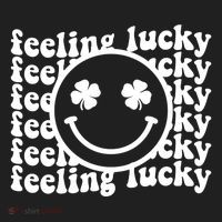 Feeling Lucky Smiley Irish Clover Golf Towel thumb 3
