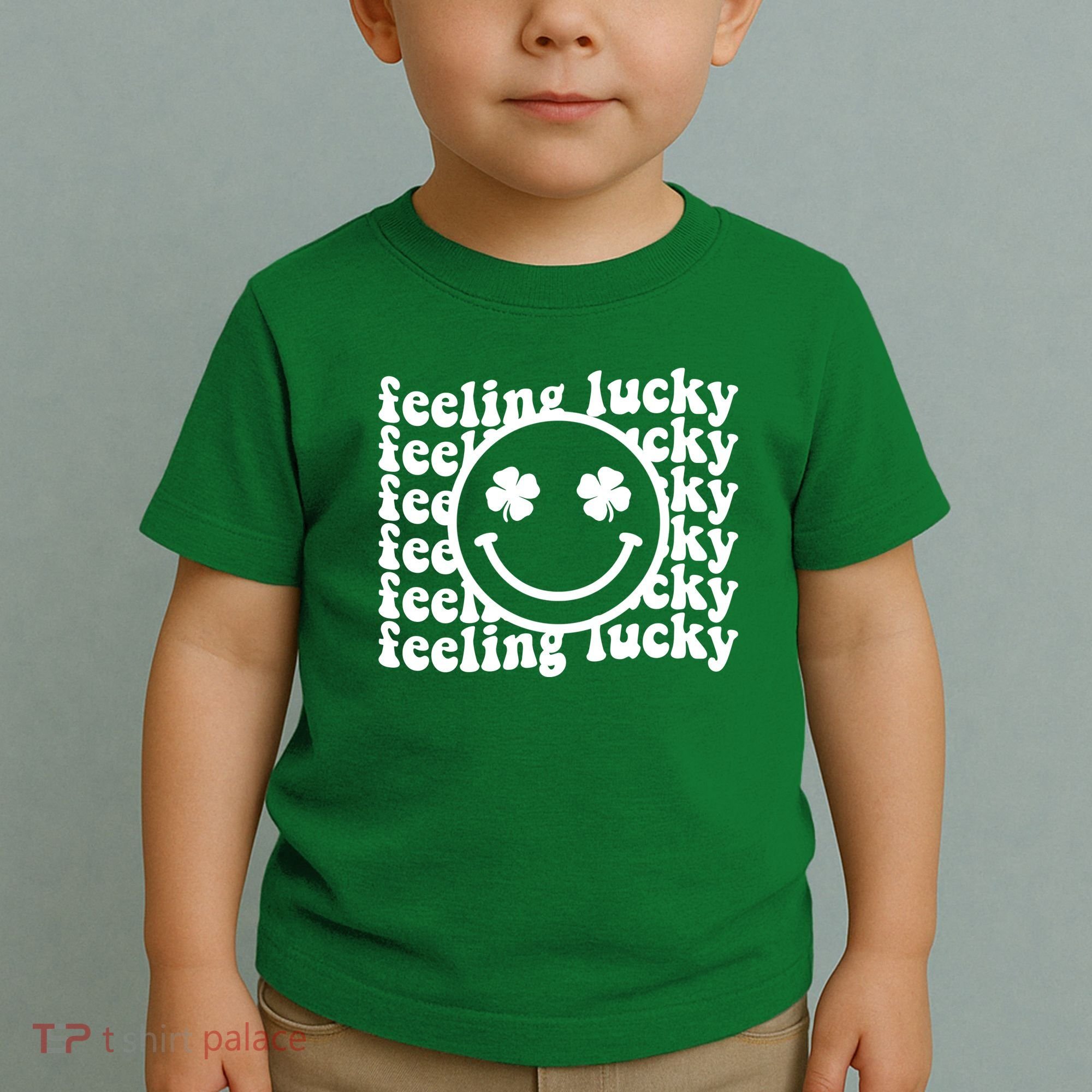 Feeling Lucky Smiley Irish Clover Toddler T-Shirt