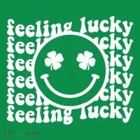Feeling Lucky Smiley Irish Clover Women's Long Sleeve Shirt thumb 2