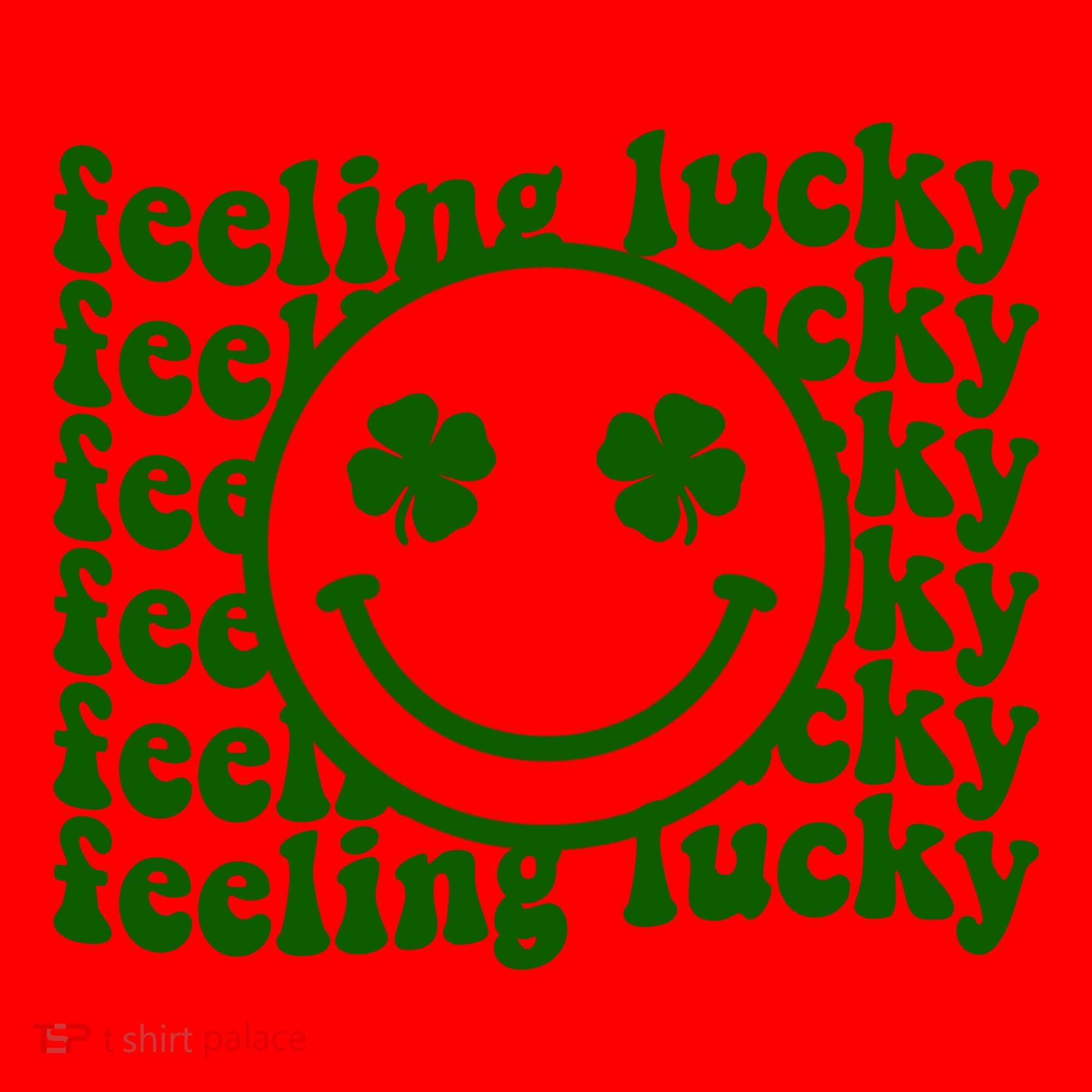 Feeling Lucky Smiley Irish Clover Santa Hat