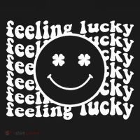 Feeling Lucky St Patricks Day Smile Face Emoji Backpack thumb 2