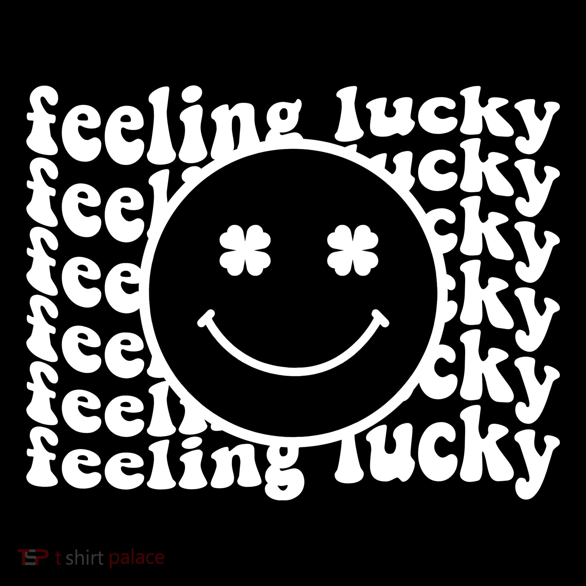 Feeling Lucky St Patricks Day Smile Face Emoji Coaster