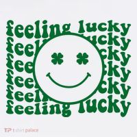 Feeling Lucky St Patricks Day Smile Face Emoji Tumbler thumb 3