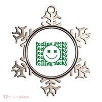 Feeling Lucky St Patricks Day Smile Face Emoji Ornament thumb 0