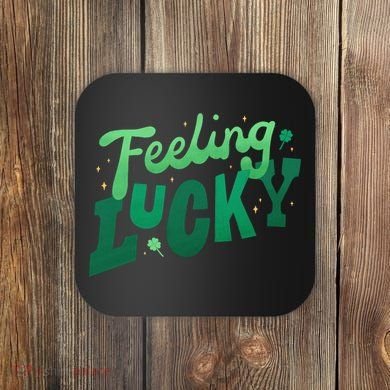 Feeling Lucky St Patrick's Day Festive Coaster