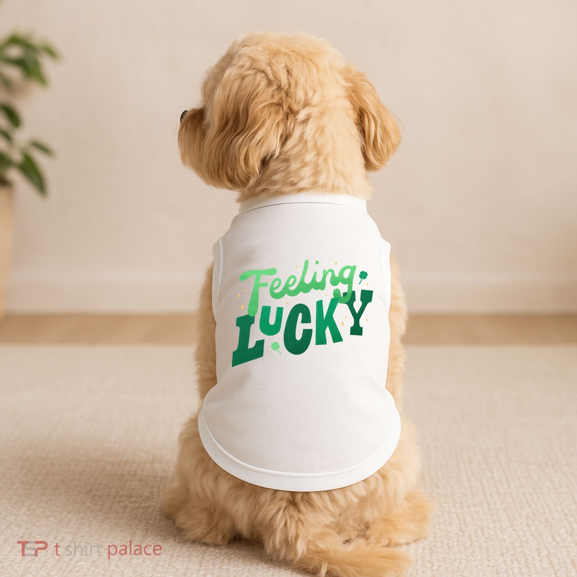 Feeling Lucky St Patrick's Day Festive Doggie Tank