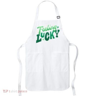 Feeling Lucky St Patrick's Day Festive Apron