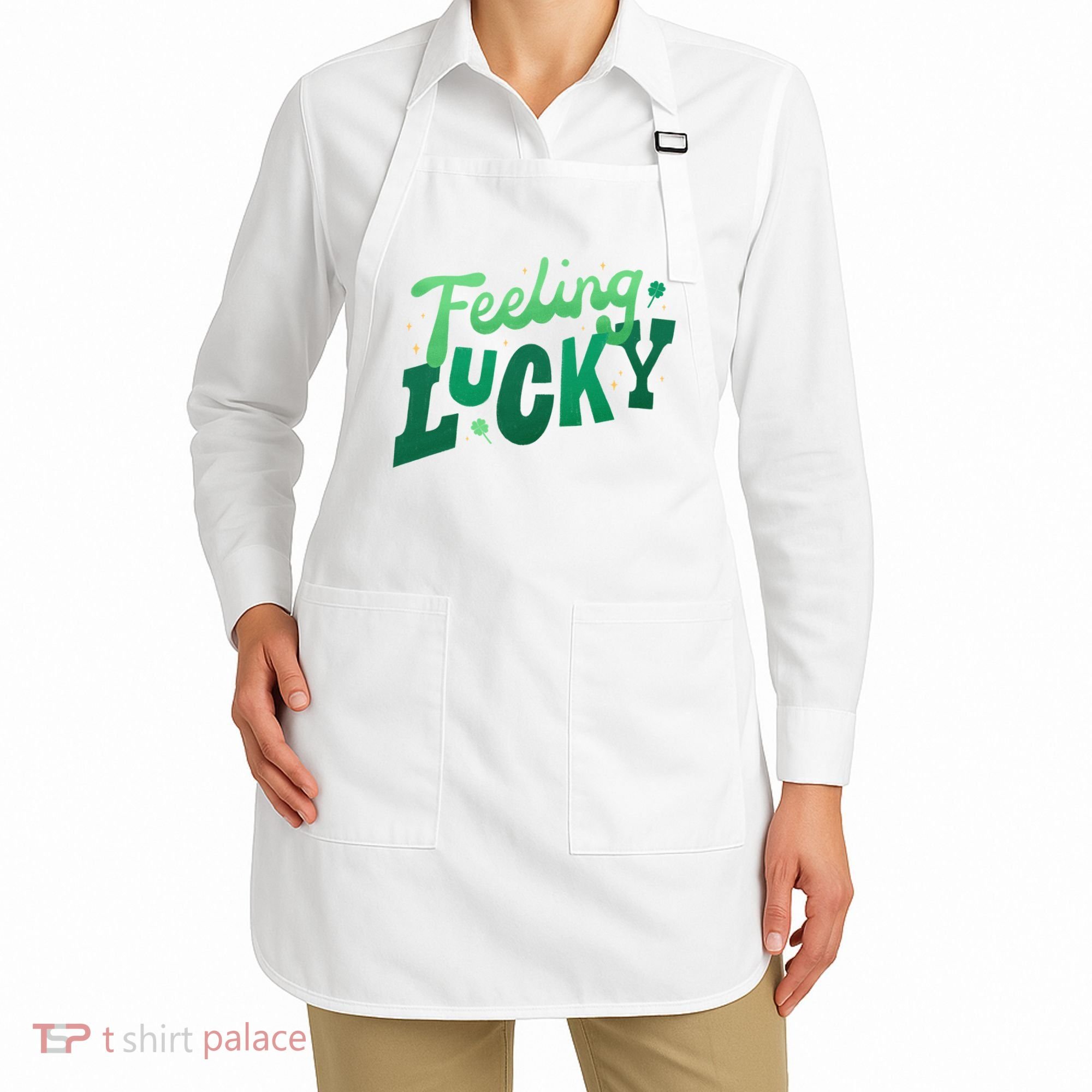 Feeling Lucky St Patrick's Day Festive Apron