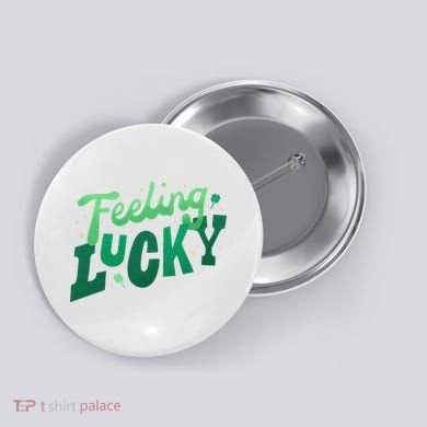 Feeling Lucky St Patrick's Day Festive Button