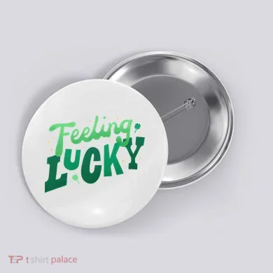 Feeling Lucky St Patrick's Day Festive Button