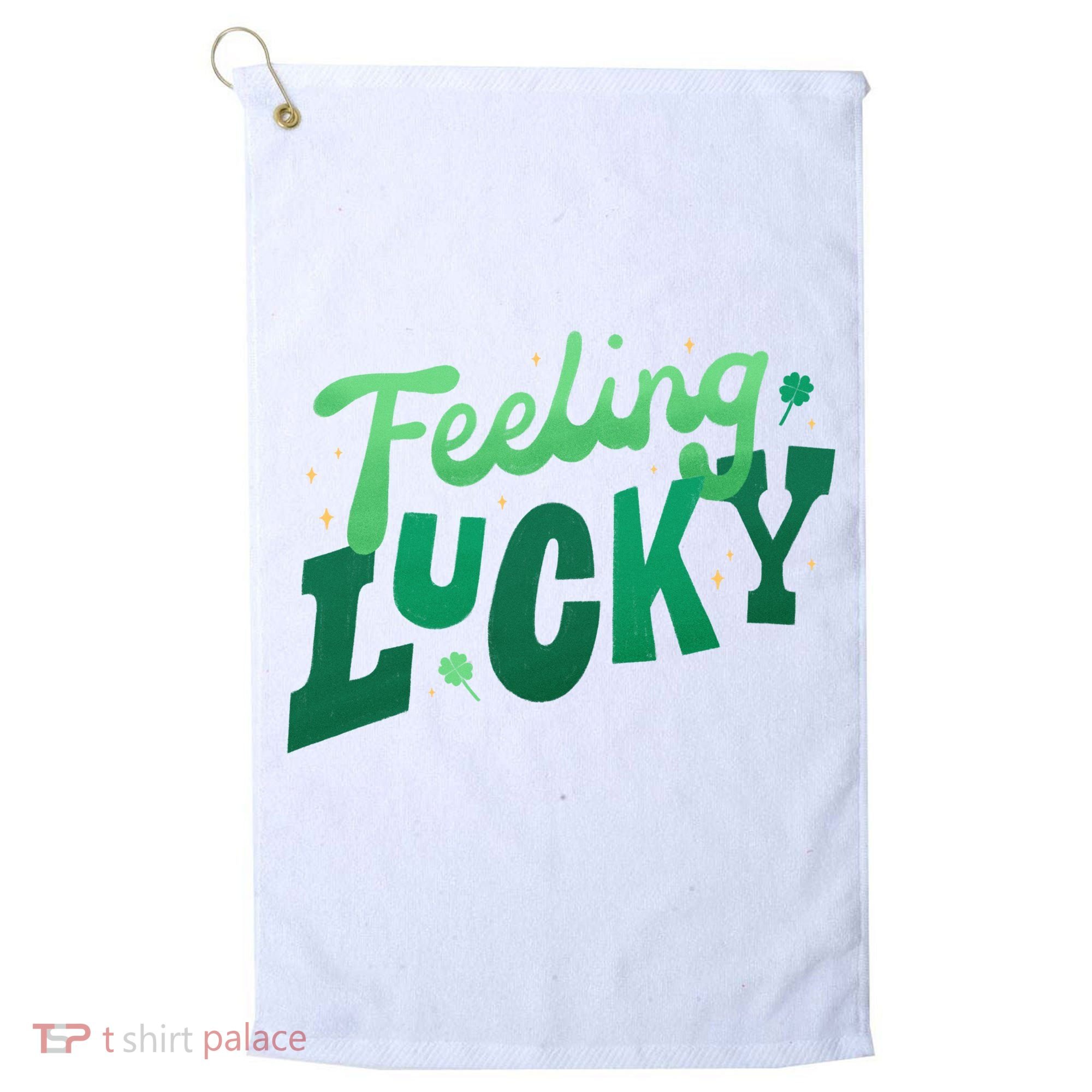 Feeling Lucky St Patrick's Day Festive Golf Towel