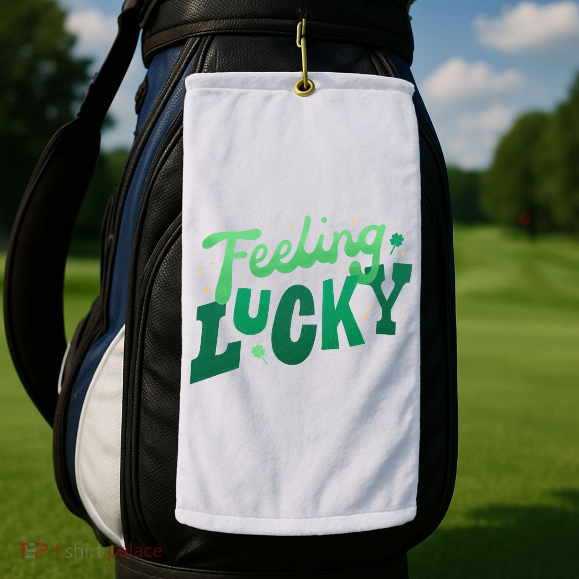 Feeling Lucky St Patrick's Day Festive Golf Towel