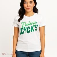 Feeling Lucky St Patrick's Day Festive Women's T-Shirt thumb 4