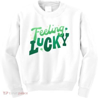 Feeling Lucky St Patrick's Day Festive Kids Sweatshirt