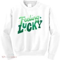 Feeling Lucky St Patrick's Day Festive Kids Sweatshirt thumb 0