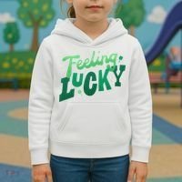 Feeling Lucky St Patrick's Day Festive Kids Hoodie thumb 3