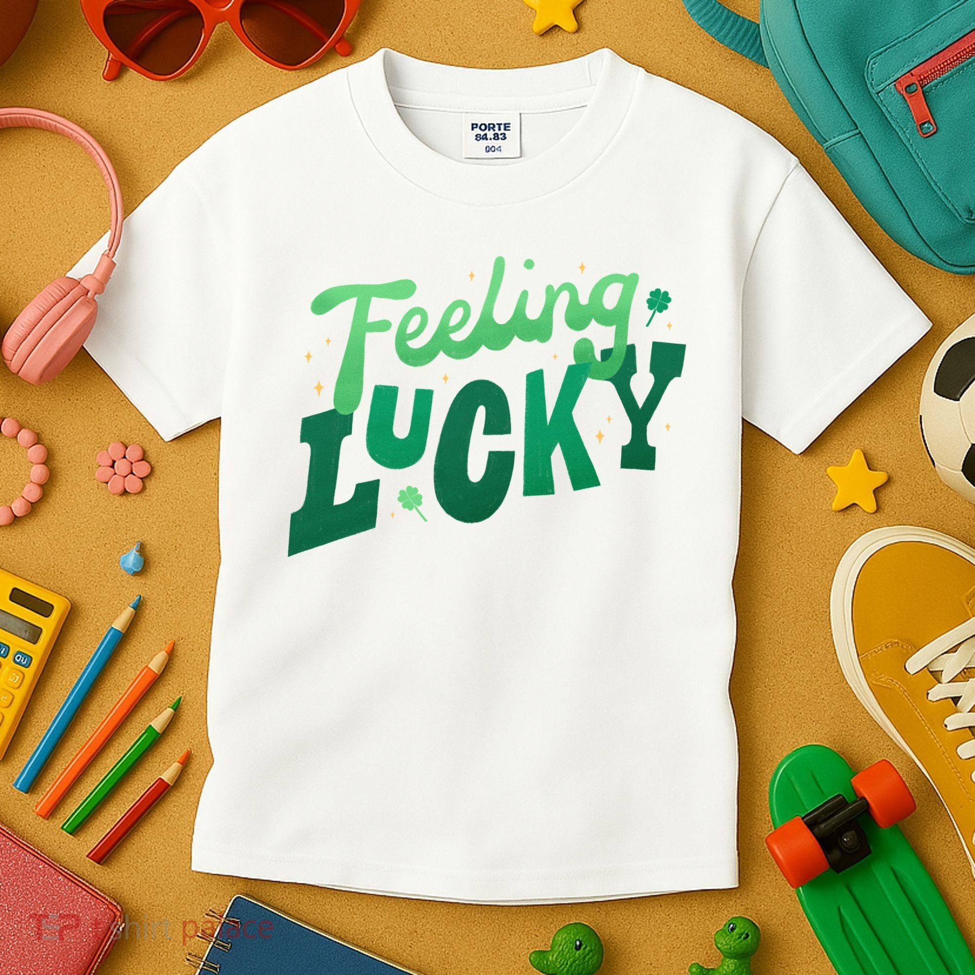 Feeling Lucky St Patrick's Day Festive Kids T-Shirt