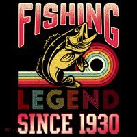 Fishing Legend Since 1930 Ornament thumb 1