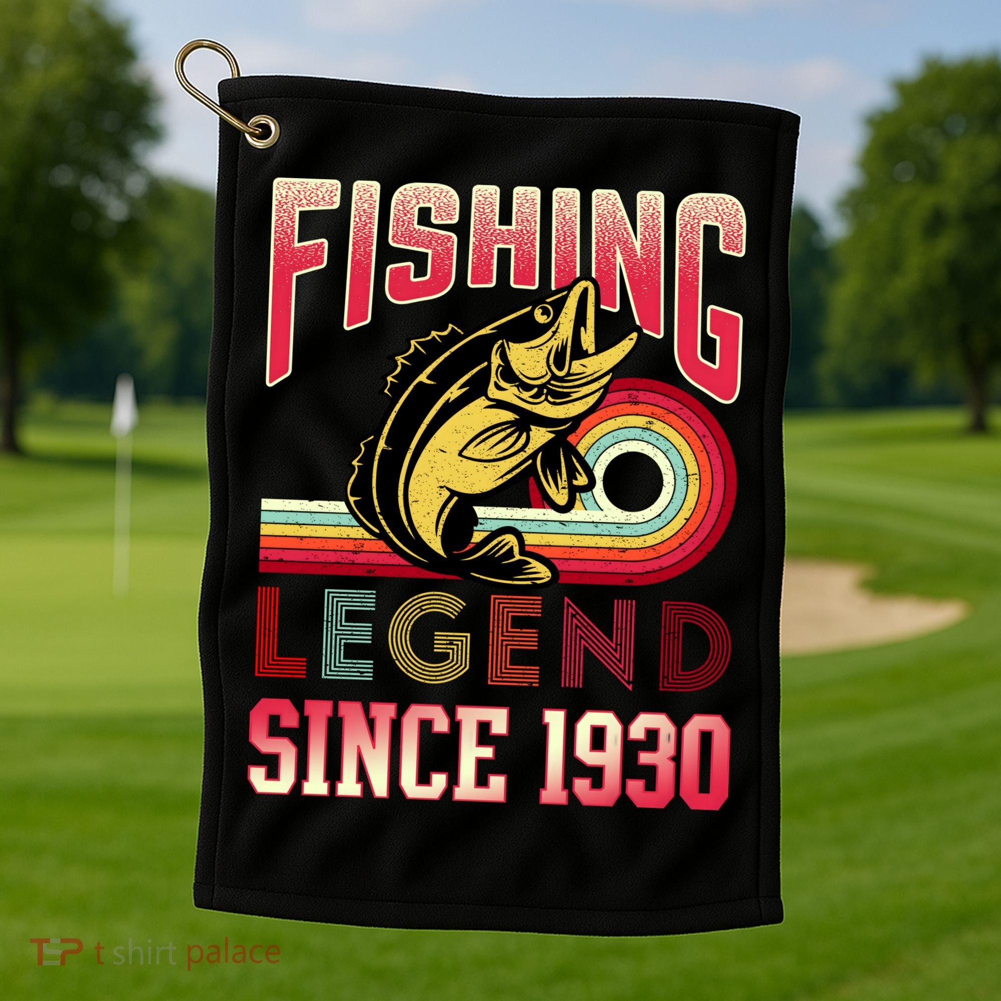 Fishing Legend Since 1930 Golf Towel
