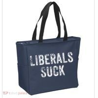 Funny Liberals Suck Shirt | Republican Conservatives Tee Tote Bag thumb 2