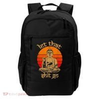 Funny Let That Shit Go Buddha Backpack thumb 0