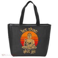 Funny Let That Shit Go Buddha Tote Bag thumb 0