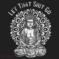 Funny Let That Shit Go Buddha Beanie thumb 2