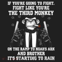 Fight Like The Third Monkey On Noah's Ark Women's Sweatshirt thumb 2