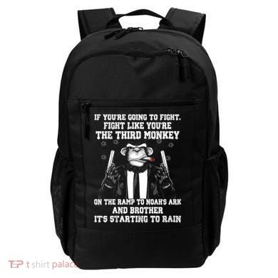 Fight Like The Third Monkey On Noah's Ark Backpack