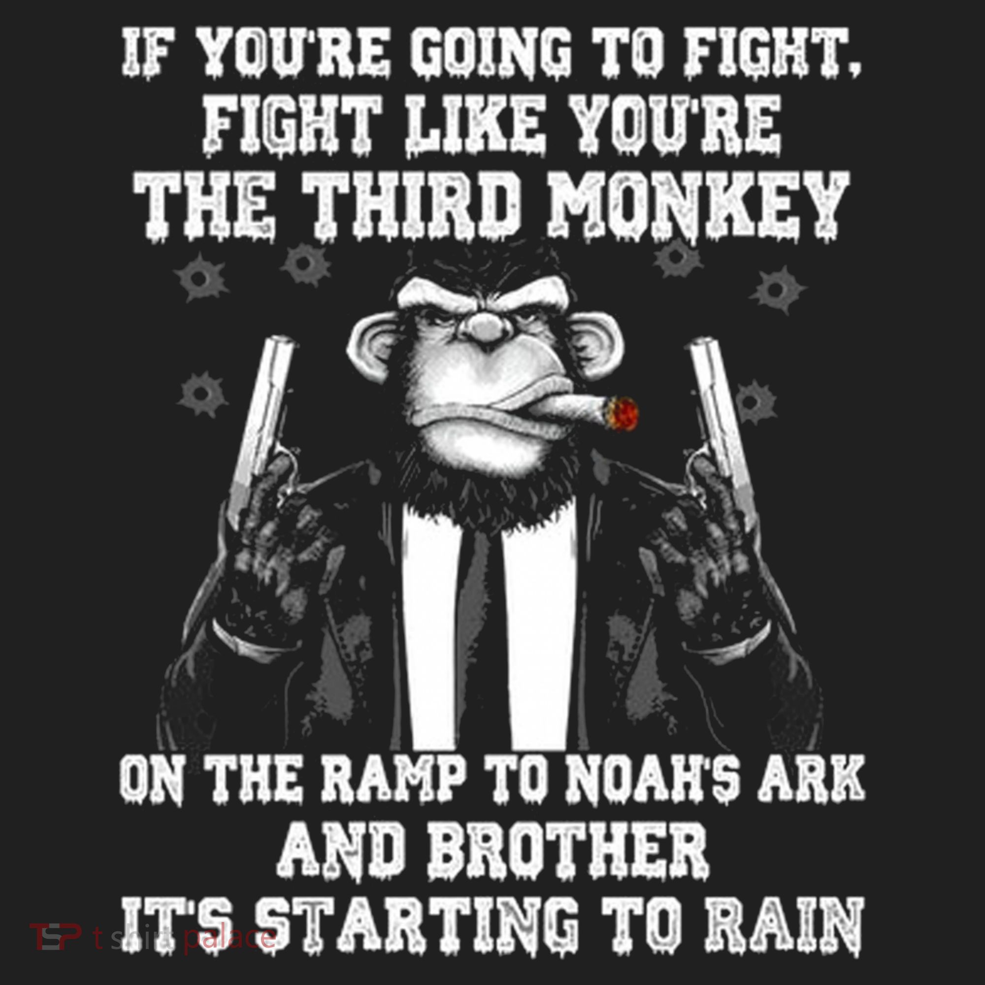 Fight Like The Third Monkey On Noah's Ark Beanie